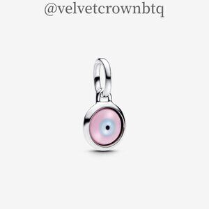 Pandora Engravable Evil Eye Murano Glass Mini Dangle Charm